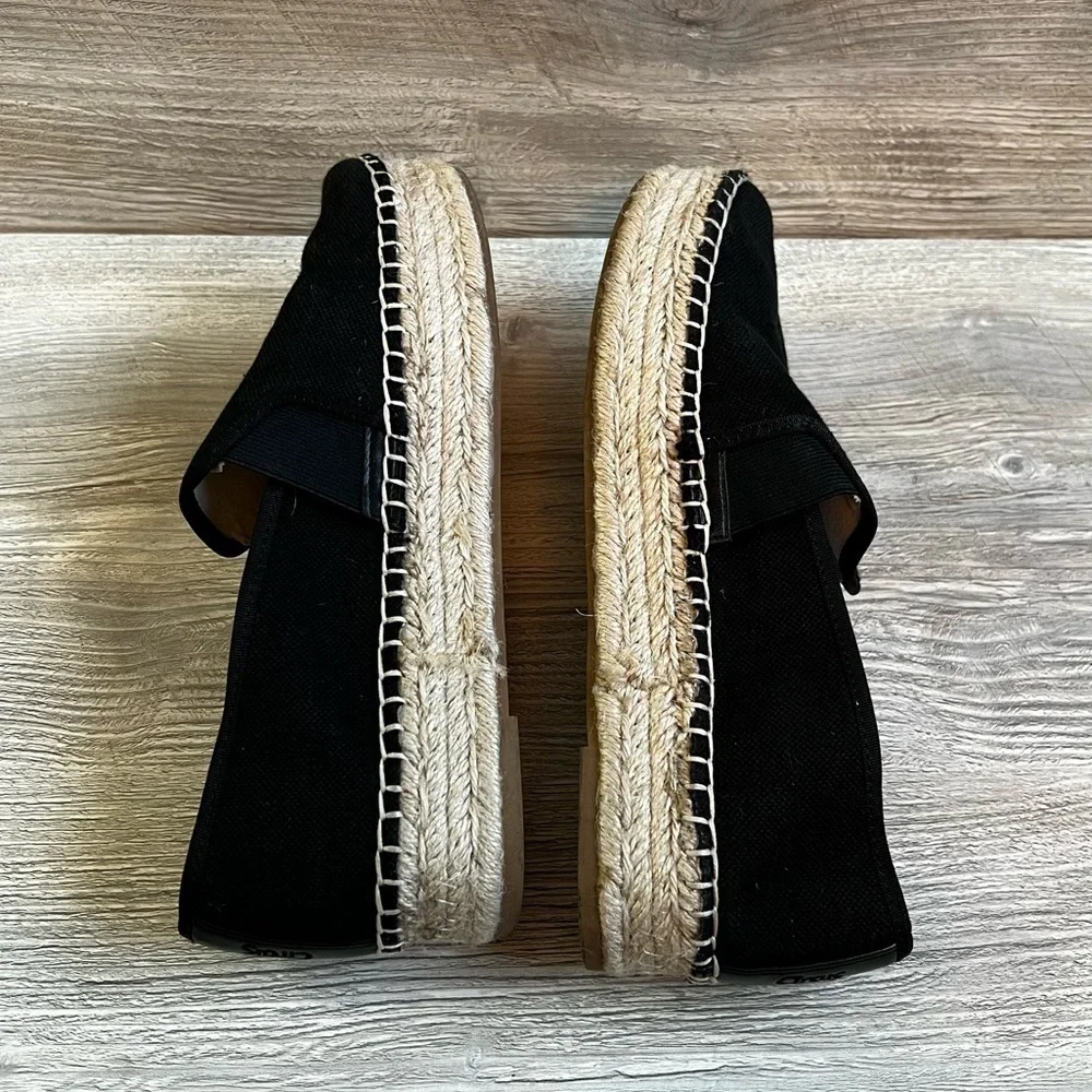 Circus by Sam Edelman Christina black canvas espadrilles size 10